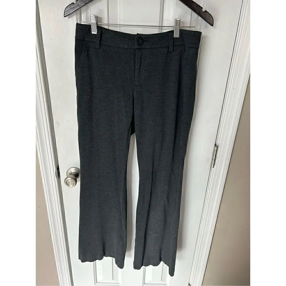 Cabi gray pants size 4 stretchy wide leg
